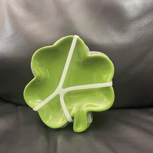 St Patricks Appetizer Plates, 4 Maxcera Shamrock Appetizer Plates